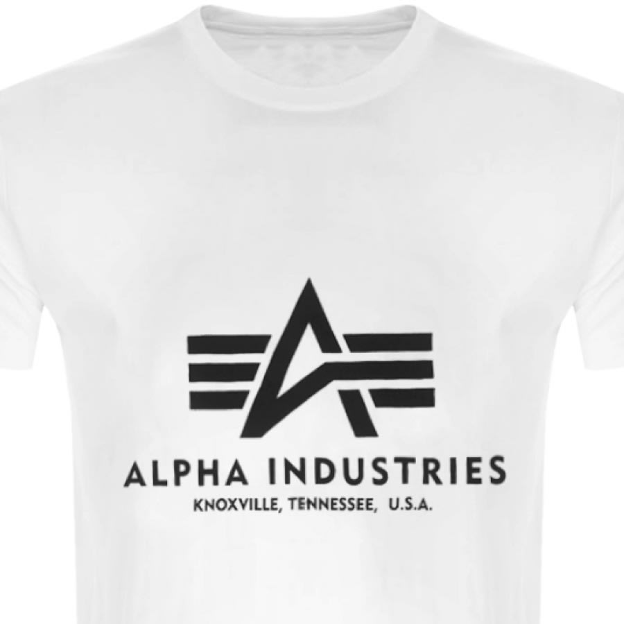 Alternative Image for ProductAlpha Industries Basic Logo T Shirt White2